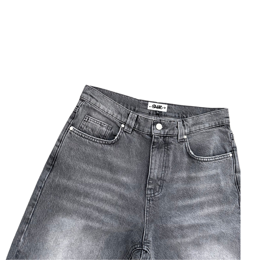 SANE - Dark Grey Washed Jeans
