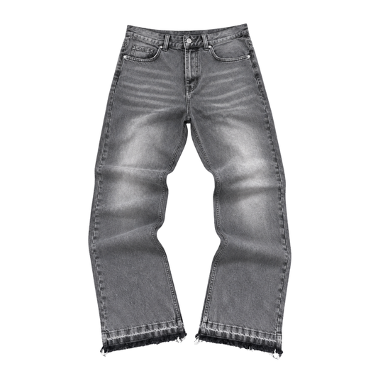 Faced Flared Jeans