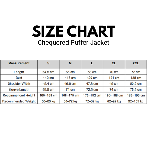 Chequered Puffer Jacket